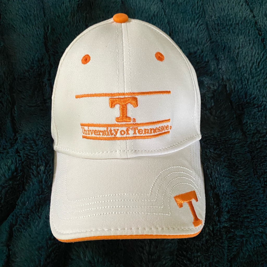 University Of Tennessee Logo White Orange Baseball Cap Football Baseball